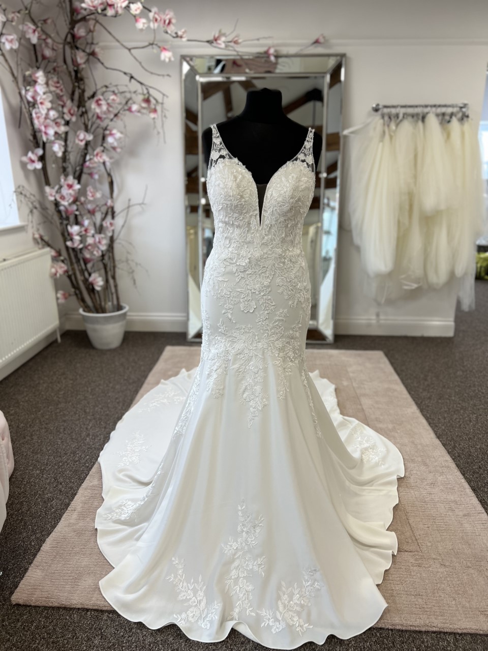 Illusion Side Panels Wedding Dresses - LJ Bridal Collection